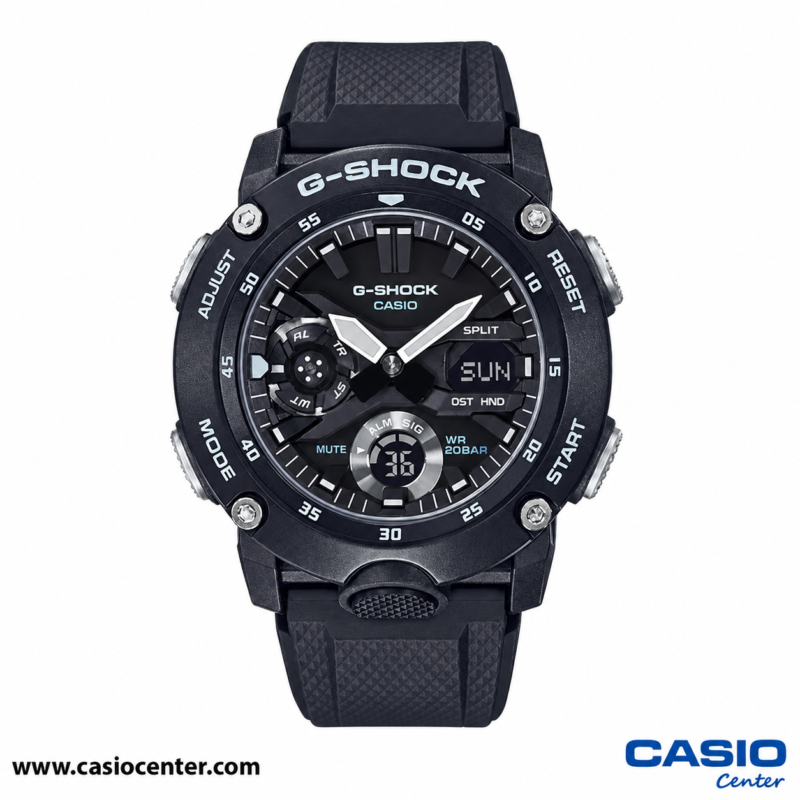 Black Casio G Shock On White
