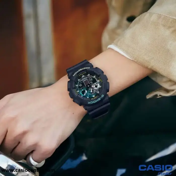 ساعت مچی مردانه کاسیو جی شاک اصل مدل Ga-100Rc-1Adr