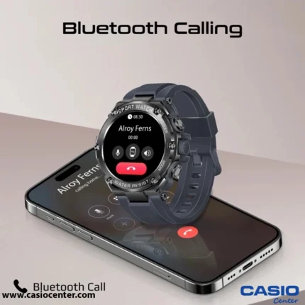 ساعت هوشمند پرومیت مدل XWATCH-R19.GREY با صفحه گرد و قابلیت تماس بلوتوثی